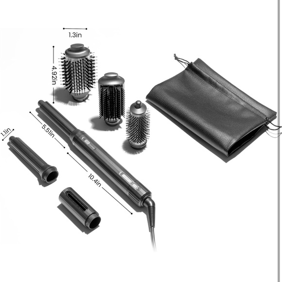 NWT GlamUp dyson dupe Hot Styler Interchangeable Attachments Auto Wrap Curler - Picture 7 of 16